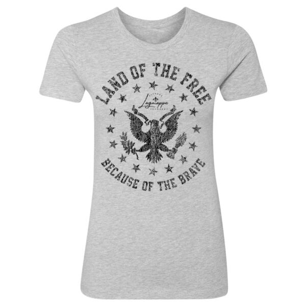 LAND OF THE FREE - WOMEN'S FITTED T-SHIRT - $R9PL4E$ Thumbnail